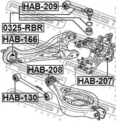 Купить запчасть FEBEST - HAB209 