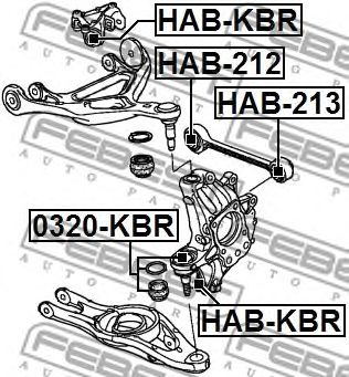 Купить запчасть FEBEST - HAB213 