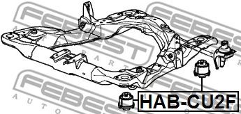 Купить запчасть FEBEST - HABCU2F 
