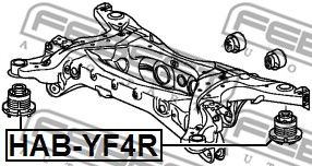 Купить запчасть FEBEST - HABYF4R 