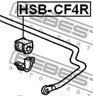 Купить запчасть FEBEST - HSBCF4R 