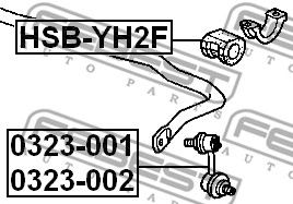 Купить запчасть FEBEST - HSBYH2F 