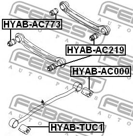 Купить запчасть FEBEST - HYABAC219 