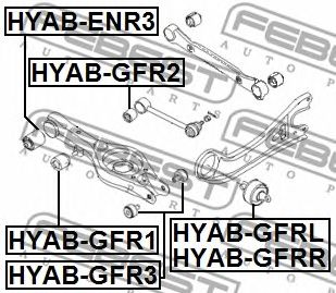 Купить запчасть FEBEST - HYABGFRL 