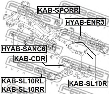 Купить запчасть FEBEST - KABSL10RR 