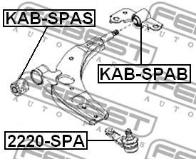 Купить запчасть FEBEST - KABSPAB 
