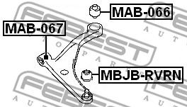 Купить запчасть FEBEST - MAB067 