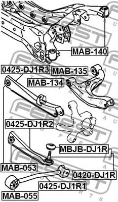 Купить запчасть FEBEST - MAB135 