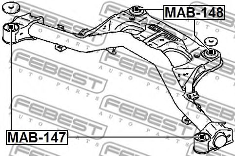 Купить запчасть FEBEST - MAB148 