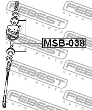 Купить запчасть FEBEST - MSB038 