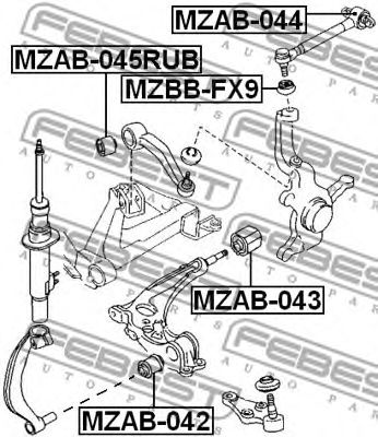 Купить запчасть FEBEST - MZAB045RUB 
