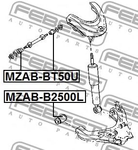 Купить запчасть FEBEST - MZABBT50U 
