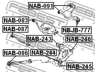 Купить запчасть FEBEST - NAB087 