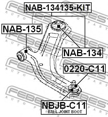 Купить запчасть FEBEST - NAB134135KIT 