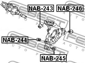 Купить запчасть FEBEST - NAB244 