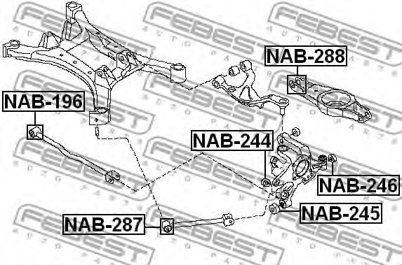 Купить запчасть FEBEST - NAB287 