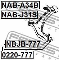 Купить запчасть FEBEST - NABA34B 