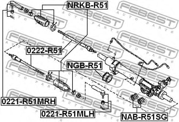 Купить запчасть FEBEST - NABR51SG 
