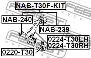 Купить запчасть FEBEST - NABT30FKIT 
