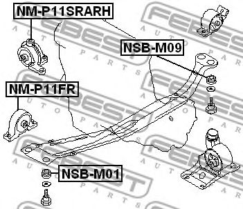 Купить запчасть FEBEST - NMP11SRARH 