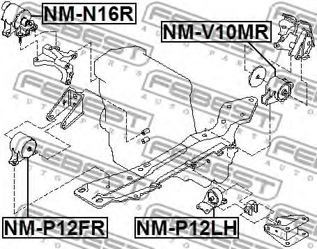 Купить запчасть FEBEST - NMP12LH 