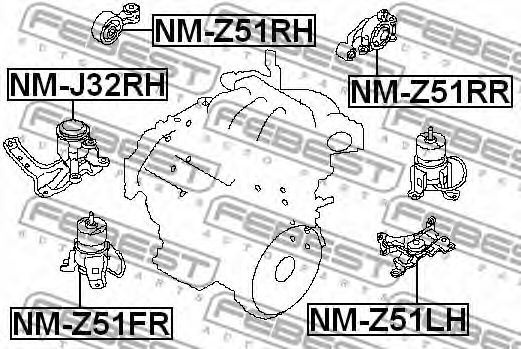 Купить запчасть FEBEST - NMZ51RH 