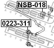 Купить запчасть FEBEST - NSB018 