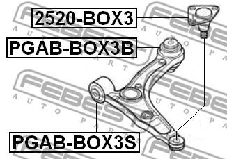 Купить запчасть FEBEST - PGABBOX3B 