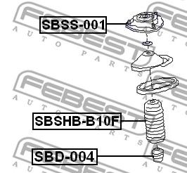Купить запчасть FEBEST - SBD004 