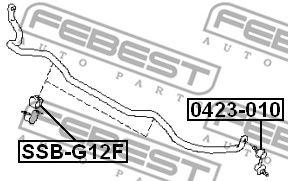 Купить запчасть FEBEST - SSBG12F 