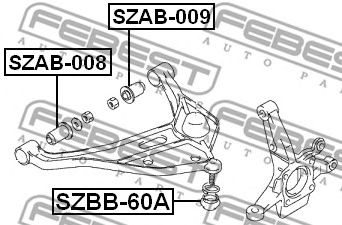 Купить запчасть FEBEST - SZBB60A 