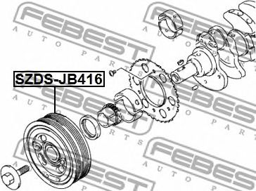 Купить запчасть FEBEST - SZDSJB416 