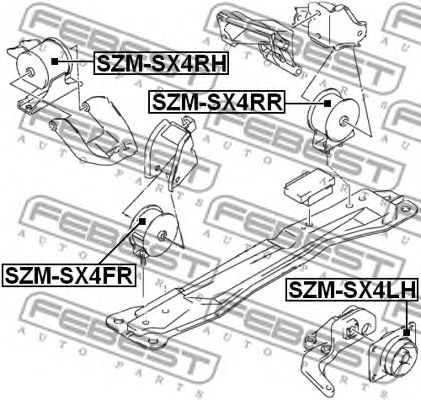 Купить запчасть FEBEST - SZMSX4LH 