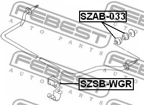 Купить запчасть FEBEST - SZSBWGR 
