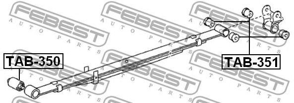 Купить запчасть FEBEST - TAB350 