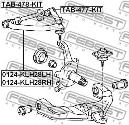 Купить запчасть FEBEST - TAB478KIT 