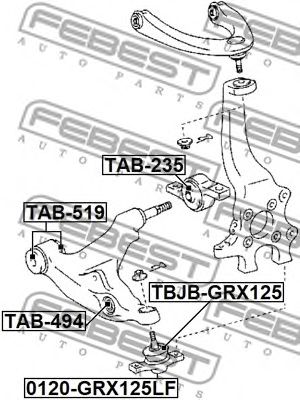 Купить запчасть FEBEST - TAB519 