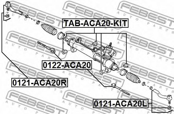 Купить запчасть FEBEST - TABACA20KIT 