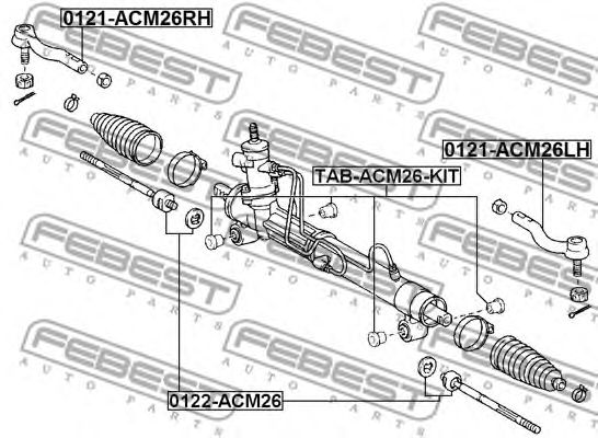 Купить запчасть FEBEST - TABACM26KIT 