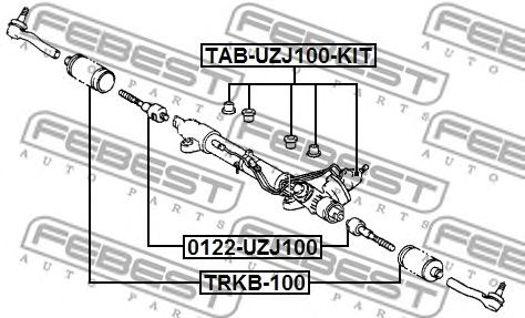 Купить запчасть FEBEST - TABUZJ100KIT 