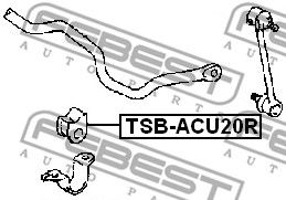 Купить запчасть FEBEST - TSBACU20R 