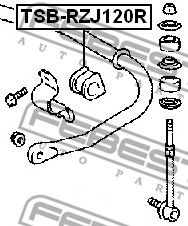 Купить запчасть FEBEST - TSBRZJ120R 