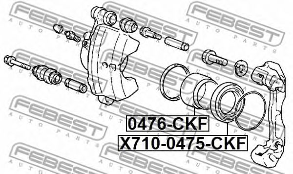 Купить запчасть FEBEST - X7100475CKF 