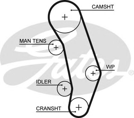 Купить запчасть GATES - 5346XS 
