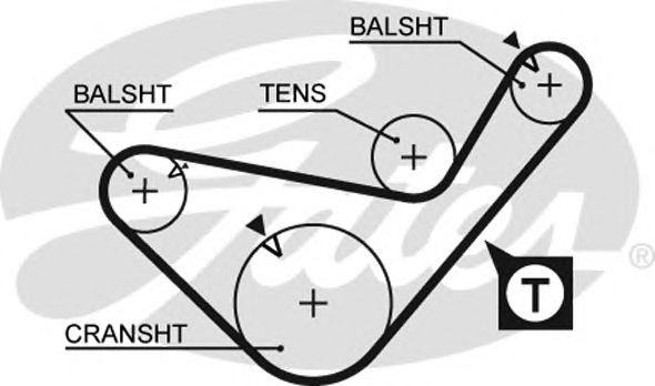 Купить запчасть GATES - 5436XS 
