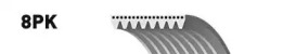 Купить запчасть GATES - 8PK1005ES 