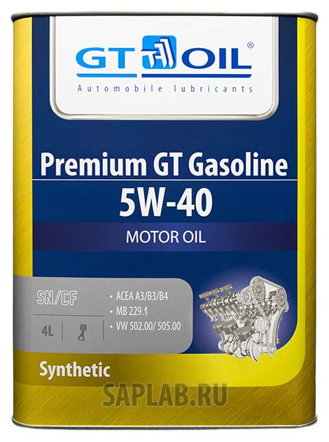 Купить Gt oil 8809059407226 Premium GT Gasoline 5W-40