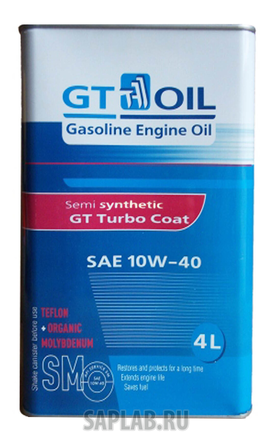 Купить Gt oil 8809059407462 GT Turbo Coat SAE 10W-40 SM (4л)