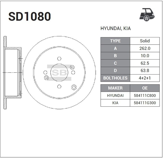 Купить запчасть SANGSIN - SD1080 