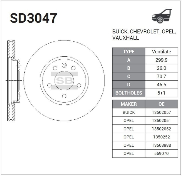 Купить запчасть SANGSIN - SD3047 